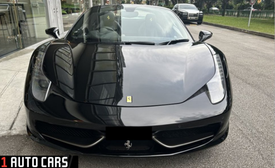 2012 Ferrari 458 Spider (COE till 07/2032)