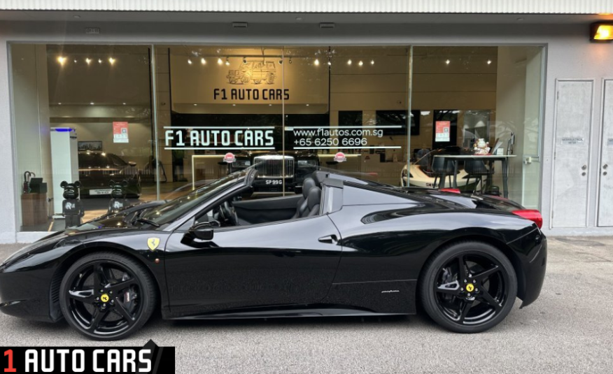 2012 Ferrari 458 Spider (COE till 07/2032)